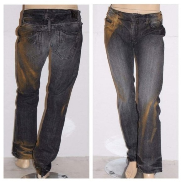 NEW ROBIN'S JEAN Straight Leg Jeans SZ 33 - Picture 1 of 8